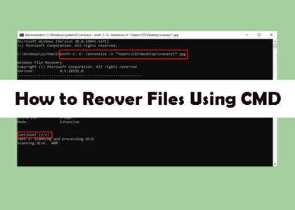 How to Recover Photos Using CMD