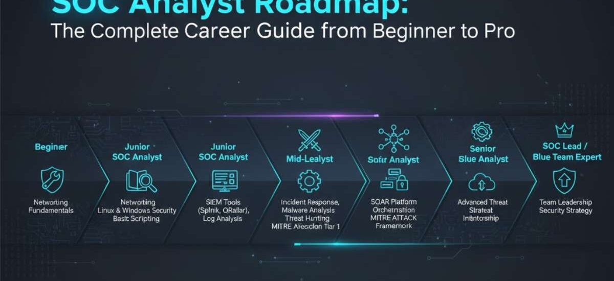SOC Analyst Roadmap The Complete Career Guide from Beginner to Pro